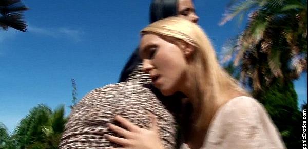  Wild Seduction with Natie and Angelina having orgasms outdoors